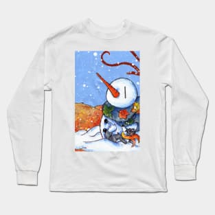 The First Snowman of the Season! Long Sleeve T-Shirt